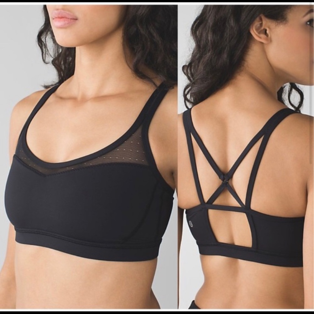 Lululemon Black Sweaty Endeavors Sports Bra